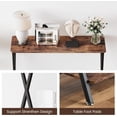 thumbnail image 4 of IdeaHouse Narrow Sofa Table - 33.5" Sofa Tables Entryway Table Narrow Console Table Industrial Design Entryway Console Table for Hallway Living Room Bedroom, 4 of 8