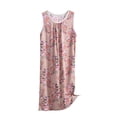 thumbnail image 2 of Hipattires Liquidation Chemises de Nuit pour Femmes Grande Taille Sans Manches Longues Vêtements de Détente pour Femmes Chemises de Nuit Rouges, 2 of 3