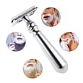 thumbnail image 4 of Double Edge Safety Razor Men's Traditional Shaving Razor Long Handled, 4 of 5