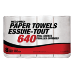 Serviette en papier à rouleaux Mega-Format, 2-ply, 8-pk, 640 Feuilles complètes