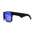 thumbnail image 4 of Mens OG Flat Top Rectangle Gangster Mob Shade Sunglasses Blue Mirror, 4 of 4