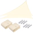 thumbnail image 1 of Yescom 2 Pack 20 Ft 97% UV Block Triangle Sun Shade Sail Canopy Cover Net Outdoor Patio, 1 of 10