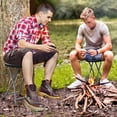 thumbnail image 4 of Gymax 18''H Folding Stool Portable & Foldable Camping Chair w/ Built-in Handle, 4 of 8