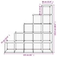 thumbnail image 4 of vidaXL Storage Cube Organiser with 15 Cubes Black PP, 4 of 5