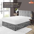 thumbnail image 3 of SGI Bedding 9 Inch Pleated Bed Skirt | Microfiber Bed Skirt | Fade Resistant, Wrinkle Free, Anti-static, Decorative, Extra Storage Space, Clutter-Free | Olympic Queen, Zebra Print, 3 of 6