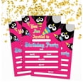 thumbnail image 2 of Darling Souvenir Pink Birthday Invitation Card Printable Fill or Write In Blank Invites Party Supplies Pack Of 28 5 x 7 Inches, 2 of 5