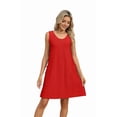 thumbnail image 3 of Maillot de Bain pour Femmes 2026 Maillot de Bain Vêtements de Vacances à la Plage pour Femmes Robe Mini Torsadée Rouge TTG, 3 of 8