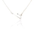 thumbnail image 1 of Ins Constellations Theme Friendship Necklace Rhinestone Comfortable Delicate with Display Card Pendant for Lover Festival Gifts Aries Silver, 1 of 6