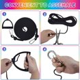 thumbnail image 3 of LJNYFDC 4 Meters Long Sled Rope Water Skiing Tow Rope with Handle 4m Nylon Rope Stainless Steel Carabiner Buckle Ideal for Wakeboard and Kneeboard, 3 of 7