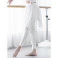 thumbnail image 3 of Leggings 2-en-1 pour Femmes Jupe en Mousseline Modal Douce Asymétrique Ajustée Danse, 3 of 8