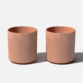 thumbnail image 1 of Veradek Demi Series 16" Plastic-Stone Planter - 2-Pack Terracotta, 1 of 12