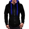 thumbnail image 2 of Sentmoon Mens Hoodie Oversized Drawstring Sweatshirt for Men Long Sleeve Color Block Loose with Pockets Stretchy Men's Clothes Fall Trendy for Fall Hiking L, 2 of 5