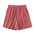 thumbnail image 2 of AherBiu Womens Summer Shorts Loose Fitting Elastic Waisted Comft Soft Shorts Oversized Sleeping Home Shorts, 2 of 7