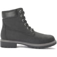 thumbnail image 4 of Women Work Boot Slip Resistant Lace-up Bootie Steel Toe Outdoor Shoes High Top Black 9, 4 of 6