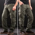 thumbnail image 4 of TIMIFIS Pantalon de Randonnée pour Hommes, Pantalon Cargo Tactique Épais et Chaud Doublé en Molleton avec Matière Extensible et Multiples Poches pour le Travail Extérieur en Hiver, 4 of 8