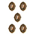 thumbnail image 2 of Baohd Picture Frame Vintage Photos Photo Holder Frames Bedroom Baroque Decor 6 Inch oval 5Set, 2 of 6