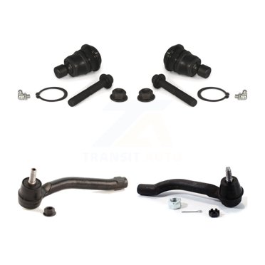 Front Suspension Ball Joint and Tie Rod End Kit for Car Nissan Rogue Select - Left Right Side (Driver Passenger) K72-101066