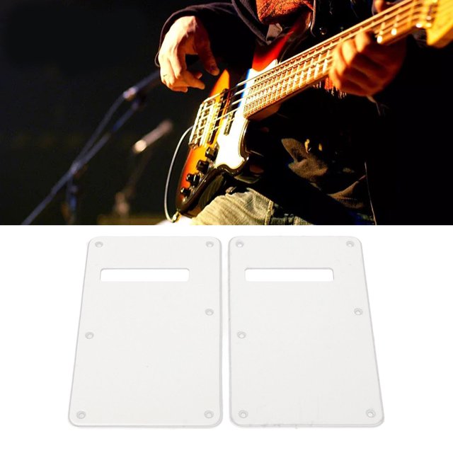 Electric Guitar Backplate, Effective Protection Guitar Pickguard Gift Stylish for Music Instrument White,Beige,Black