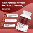 thumbnail image 2 of Nutrawave Ginseng Rouge Coréen 2400 mg – Soutien Énergétique et Immunitaire, Extrait de Panax Ginseng (4:1, 6 % de Ginsénosides), 60 Capsules Véganes, non-OGM, Sans Gluten, Fabriqué au Canada, 2 of 11