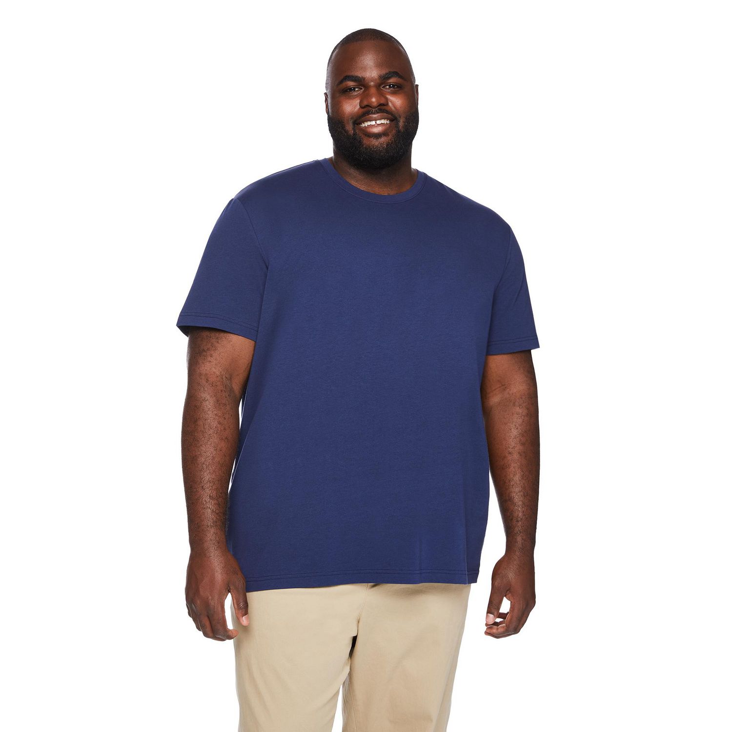 George Big Men's Stretch Crew Neckline Tee