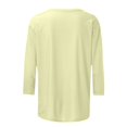 thumbnail image 4 of Daisyyozoid T-Shirt de Pâques Joyeuses pour Femme Col Rond Haut à Manches Longues Haut à Manches Longues Col Rond T-Shirt, 4 of 5