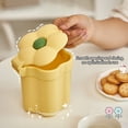 thumbnail image 5 of Mini Desktop Trash Can Cute Small Household Mini Coffee Table Melon Peel Shell Storage Bucket Bedroom with Lid Trash Can, 5 of 5