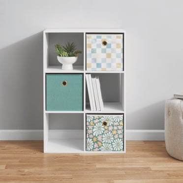 Mainstays 6-Cube Organizer, White