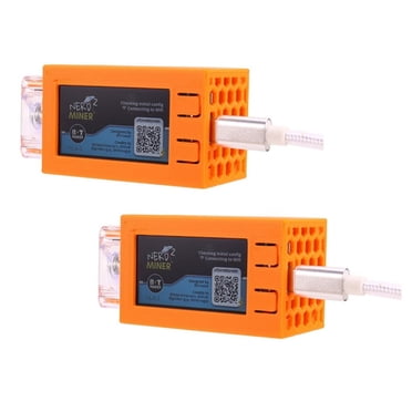 2PCS Nerdminer V2 Pro Miner 78KH/S Mini BTC Solo Lottery Miner with Fan Bitcoin Lottery Mining Miner