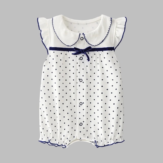 JDQJBZ Toddler Baby Girl Short Sleeve Romper Tomato Print Sleeve