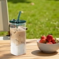 thumbnail image 3 of Ohufall 350ml High-Appearance Glass Coffee Tumbler - Suitable For Milk Tea & Coffee, 3 of 5