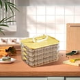 thumbnail image 2 of Hearth & Gear Cookie Container 4 Freezer Food Storage Containers With Lids Transparent Stackable Dumpling Sealing For Kitchen And Fridge Food Storage Containers Glass Storage Containers 14 24 Flour, 2 of 5