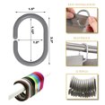 thumbnail image 3 of Solid Pearly Gray Plastic Shower Curtain Rings - Set of 12, 3 of 5