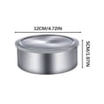 thumbnail image 4 of Vaidha Boîte de Conservation en Acier Inoxydable à Cinq Pièces avec Couvercle, Réfrigérateur Circulaire Scellé, Rangement de Conservation, Boîte de Conservation pour la Maison, 4 of 7