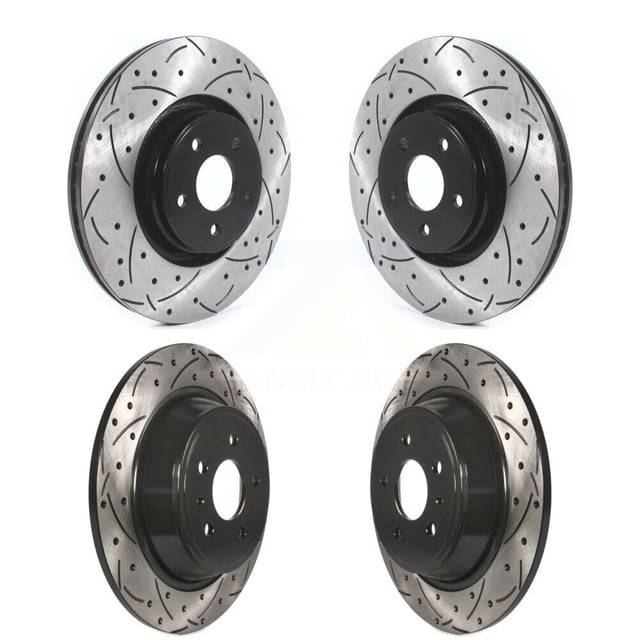 DS-One Kit de Rotors de Frein à Disque à Fente Forée pour Voiture Lincoln MKC KD-100372