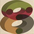 thumbnail image 1 of Ahgly Company Machine Washable Indoor Square Transitional Fall Leaf Brown Green Area Rugs, 5' Square, 1 of 7