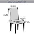 thumbnail image 2 of 1PC Brown Chair Covers Stretch Chair Slipcovers with Skirt Removable Washable Kitchen Chair Protector Cover Set Bubble plaid Stretch Chair Covers Chair Cover Skirt for Home, Party, Wedding, 2 of 2