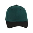 thumbnail image 2 of Two-Tone  Adjustable Baseball Cap, Green Black, 2 of 2