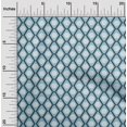 thumbnail image 2 of oneOone Cotton Poplin Light Blue Fabric Asian Block Print Geometric Craft Projects Decor Fabric Printed By The Yard 42 Inch Wide, 2 of 4