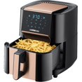 thumbnail image 1 of 7 Qt XL Air Fryer with Dehydrator – 1700 W, 3 Racks, Touchscreen, Preheat & Broil (Copper), 1 of 6