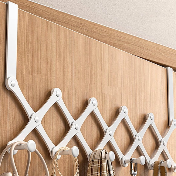 RKSTN Hook behind the door Hanging Clothes Rack Behind The Door Bedroom Hanging Clothes Rack Wall Hanging Wall No Punching Strong Bathroom Storage