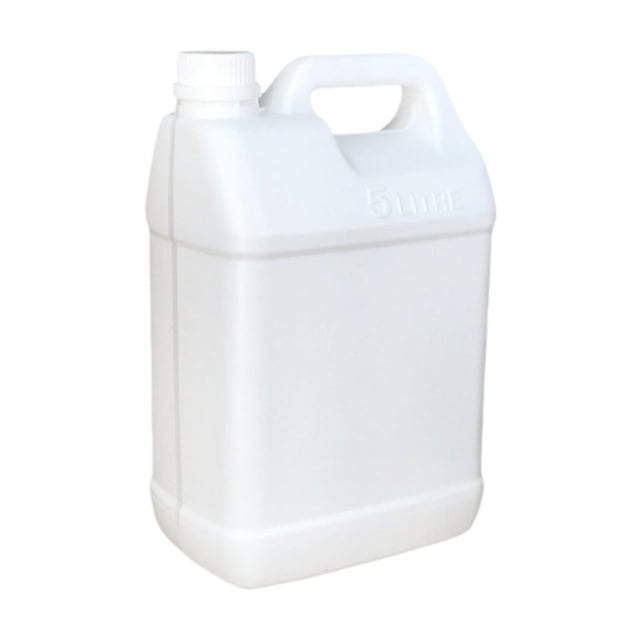 Luzkey Hdpe Jug Mixing Can 5 L Transport Container Multi Purpose Storage Tank Storage Container for Water Oils Beverage Sauces Soaps White with scale