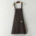 thumbnail image 2 of Canvas Apron Polyester Cotton Apron Cover Up Western Restaurant Hot Pot Shop Milk Tea Shop Work Clothes, 2 of 4