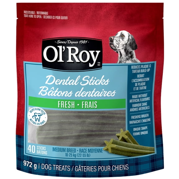 Ol' Roy Fresh Dental Sticks for Medium Size Dogs