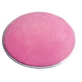 thumbnail image 1 of Round Solid Coral Velvet Memory Foam Carpets Area Rug Bedroom Doormat Floor Mat Mats, 1 of 4