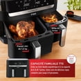 thumbnail image 3 of T-fal Dual Easy Fry, Friteuse à Air, Capacité 8,3 L, Deux tiroirs, 3 of 9