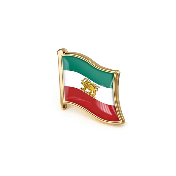 10Pcs Iranian Flag Badge, Cagogo Iranian Flag Badge, Patriotic Brooch Pin for Iranian Pride, Metal Enamel Lapel Pin Accessory, Collectible Badge for Jacket Hat Bag Souvenir Gift