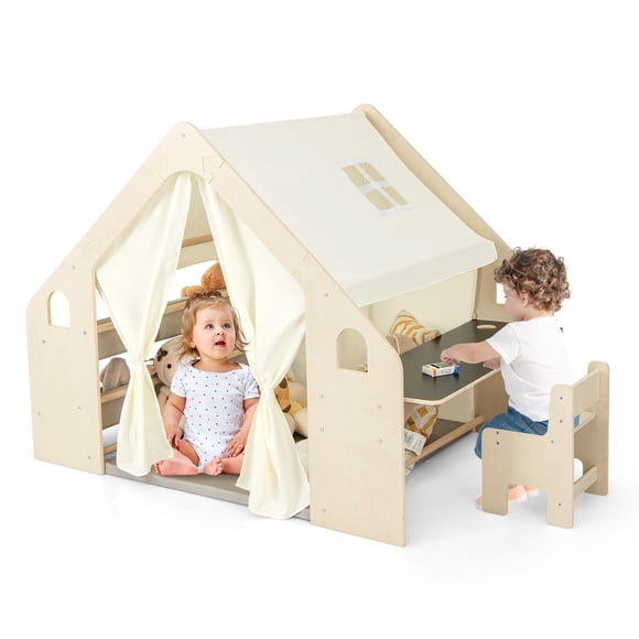 3 Sprouts – Ensemble Tente De Jeu Et Tunnel Enfant – Terrazzo Beige, Stimulation Créative, Motricité, Jeu Intérieur Sécurisé, Dès 3 Ans