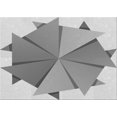 thumbnail image 1 of Ahgly Company Machine Washable Indoor Rectangle Transitional Platinum Gray Area Rugs, 2' x 4', 1 of 7