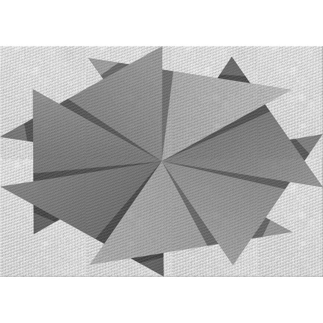 Ahgly Company Machine Washable Indoor Rectangle Transitional Platinum Gray Area Rugs, 2' x 4'