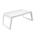 thumbnail image 4 of OULII Foldable Bed Table Folding Design PP Material White Serving Tray for Home Use 1Pcs Back to School, 4 of 7